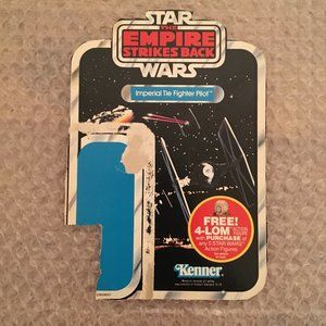 Star Wars Vintage Kenner 1982 TIE Fighter Pilot Card Back ESB-47 Cardback Cut